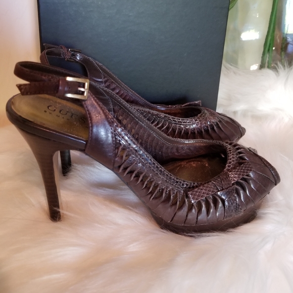 Guess brown open toe High Heel Shoes - Picture 2 of 7
